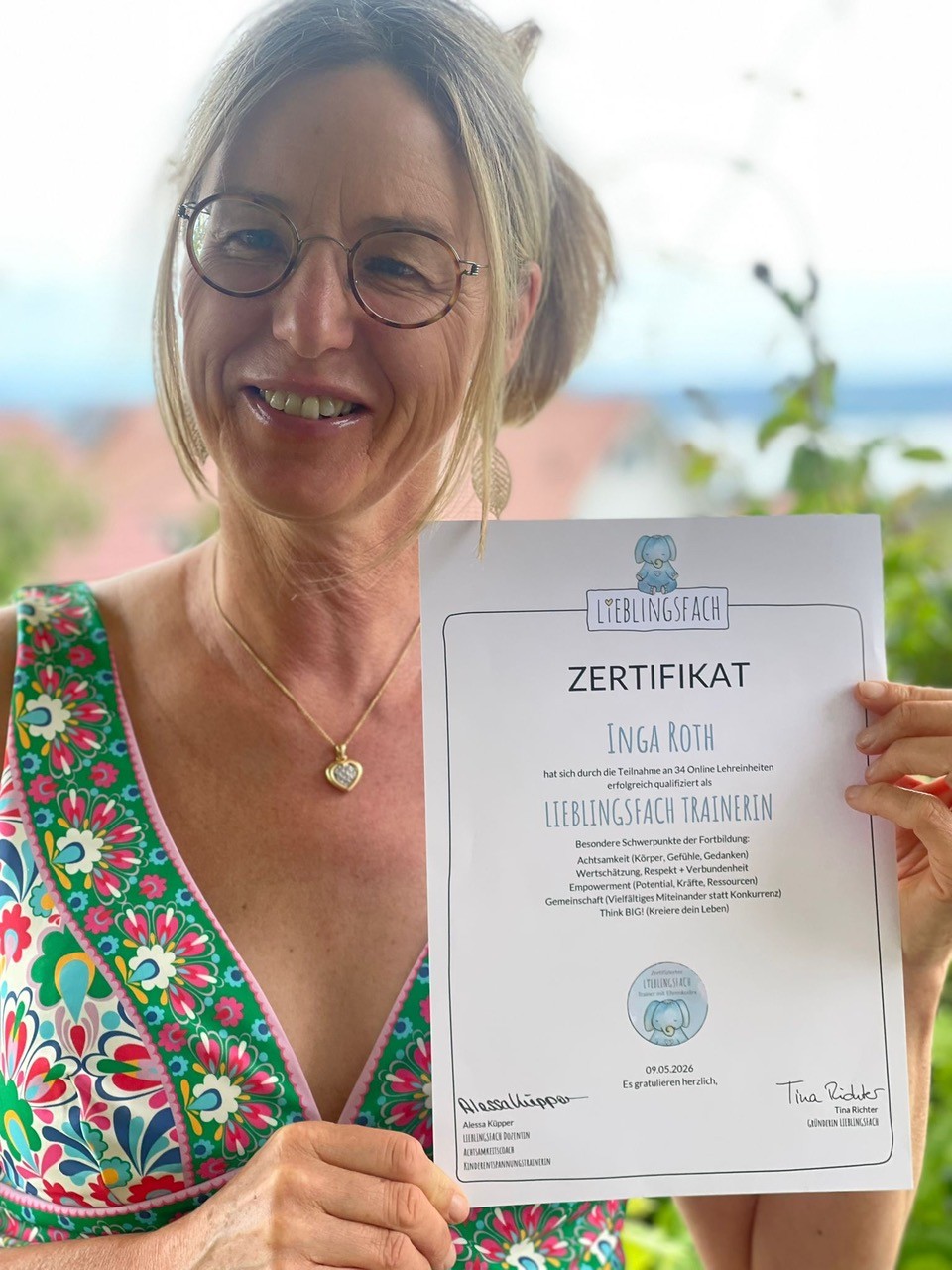 Inga Roth Lieblingsfachtrainerin mit Zertifikat